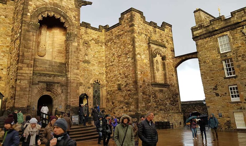 Visita al castello di Edimburgo